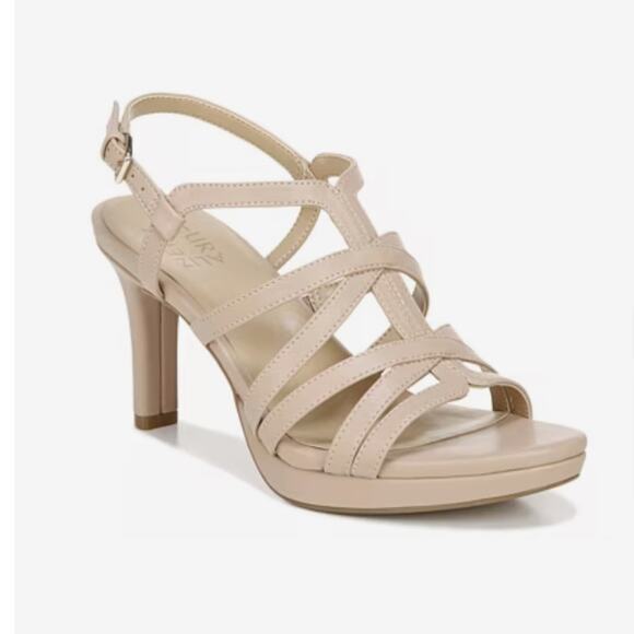 Naturalizer Baylor CremeBrulee/Nude Beige Strappy Heels. Size 9M. Worn Once - Picture 10 of 16